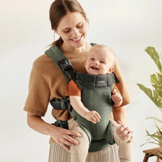 BabyBjörn Porta-Bebé Harmony 3D Mesh Dark Green 088047
