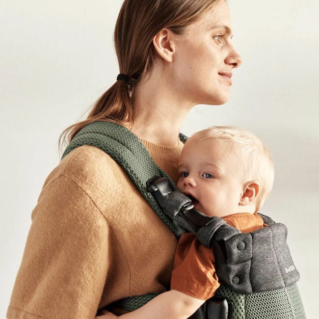 BabyBjörn Porta-Bebé Harmony 3D Mesh Dark Green 088047