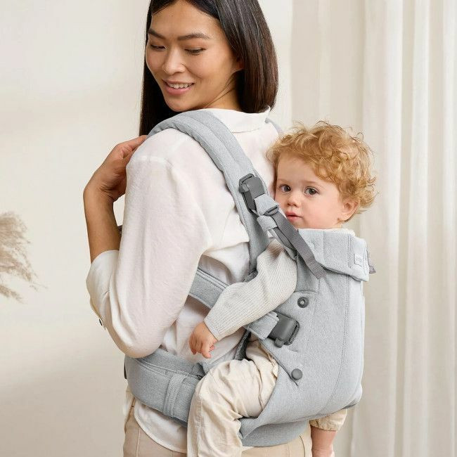 BabyBjörn Porta-Bebé Harmony Woven Mélange Light Grey 088029