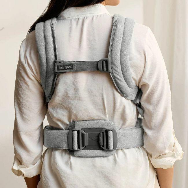 BabyBjörn Porta-Bebé Harmony Woven Mélange Light Grey 088029