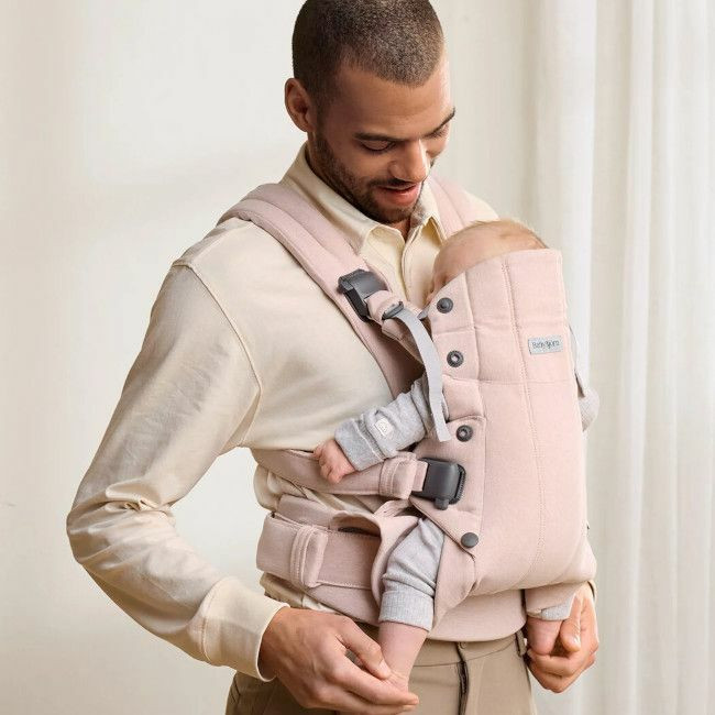 BabyBjörn Porta-Bebé Harmony Woven Mélange Light Pink 088028