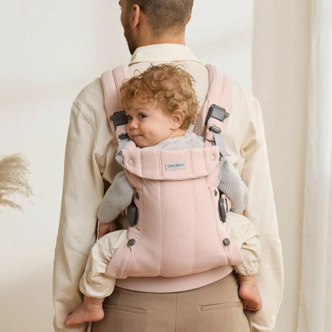 BabyBjörn Porta-Bebé Harmony Woven Mélange Light Pink 088028