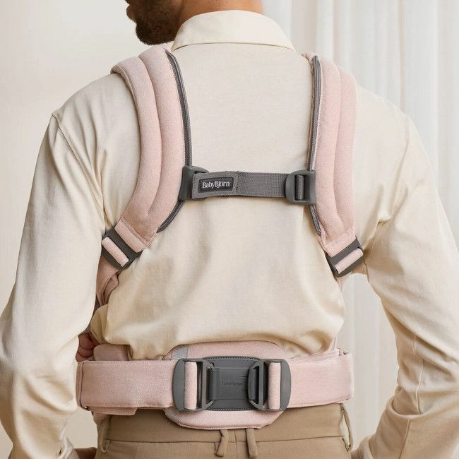 BabyBjörn Porta-Bebé Harmony Woven Mélange Light Pink 088028