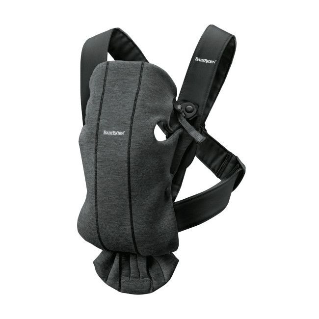 BabyBjörn Baby Carrier Mini 3D Jersey Charcoal Grey 021076