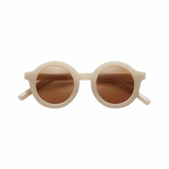 BabyMocs Signature Round Sunglasses Kids Beige