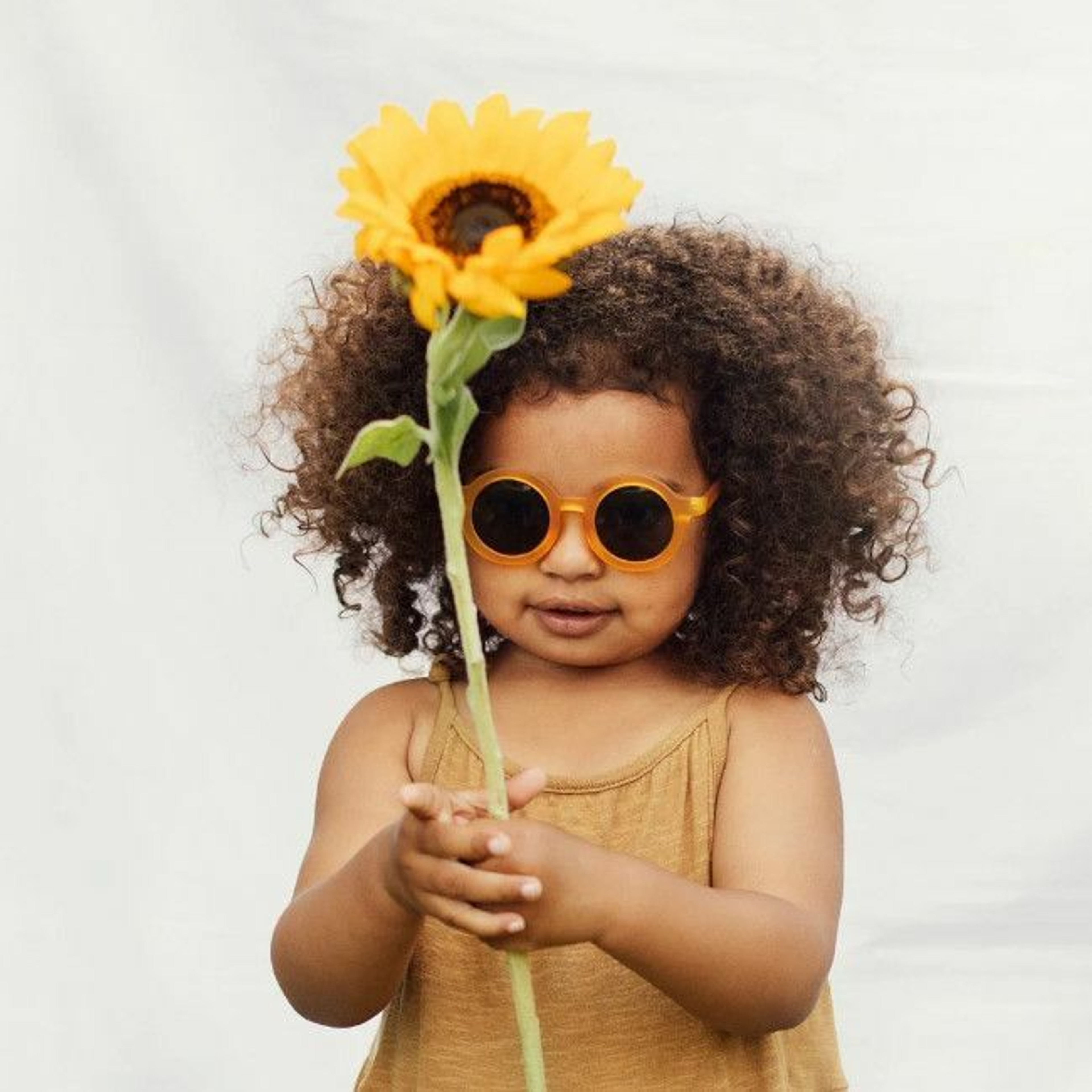 BabyMocs Óculos de Sol Criança Signature Round Yellow