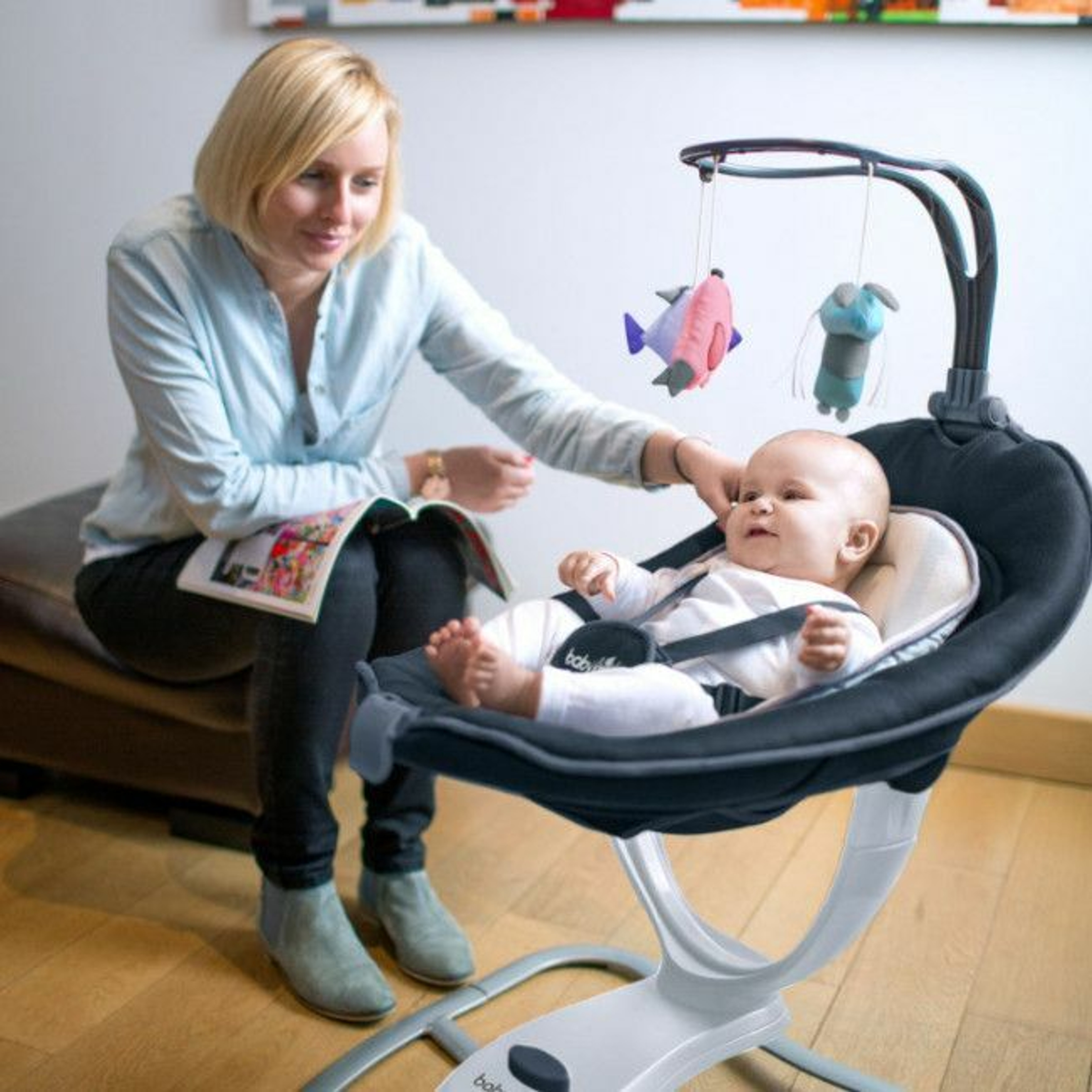 Babymoov Espreguiçadeira Elétrica 360 Swoon Motion Zinc A055008