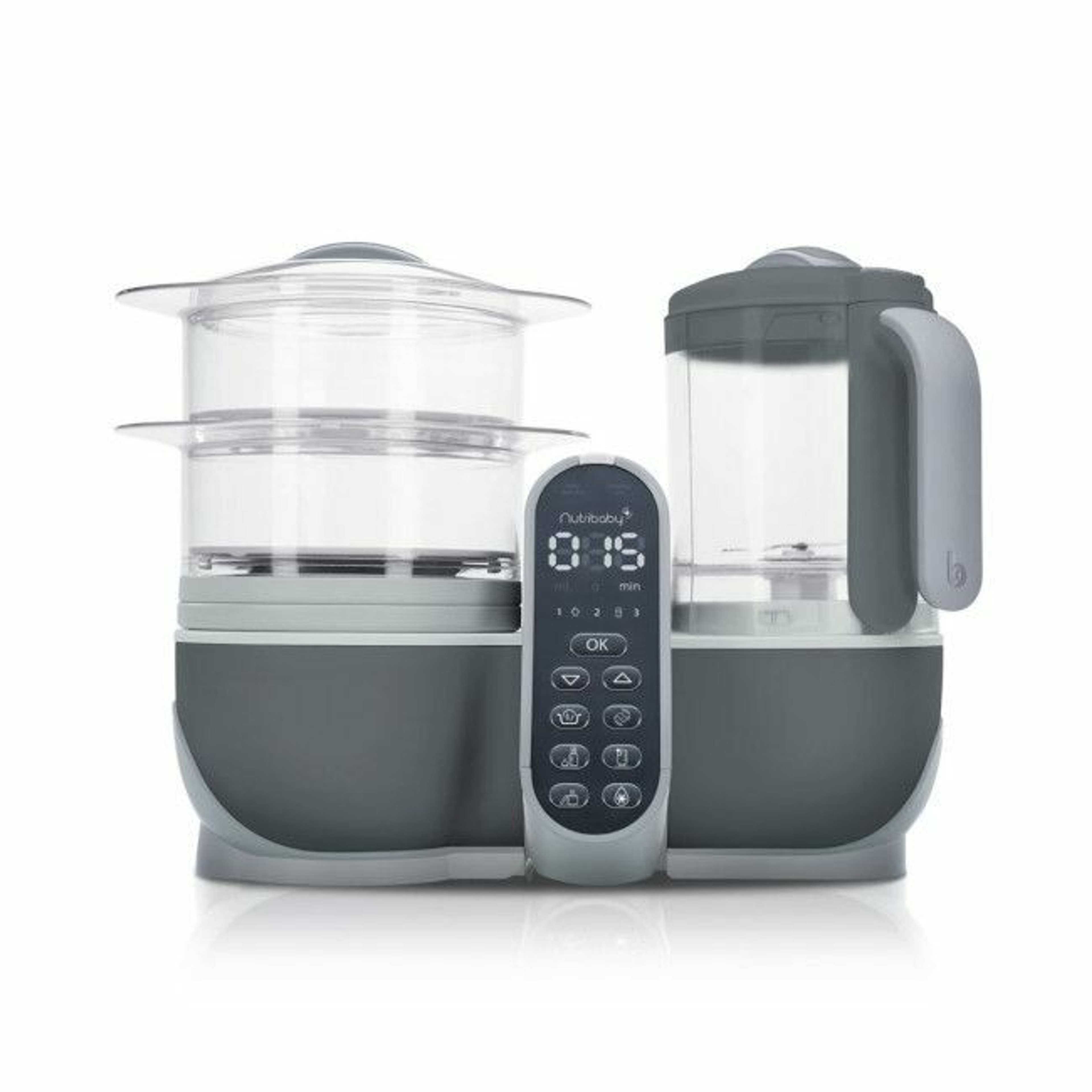 Babymoov Nutribaby+ Baby Food Maker Industrial Grey A001124