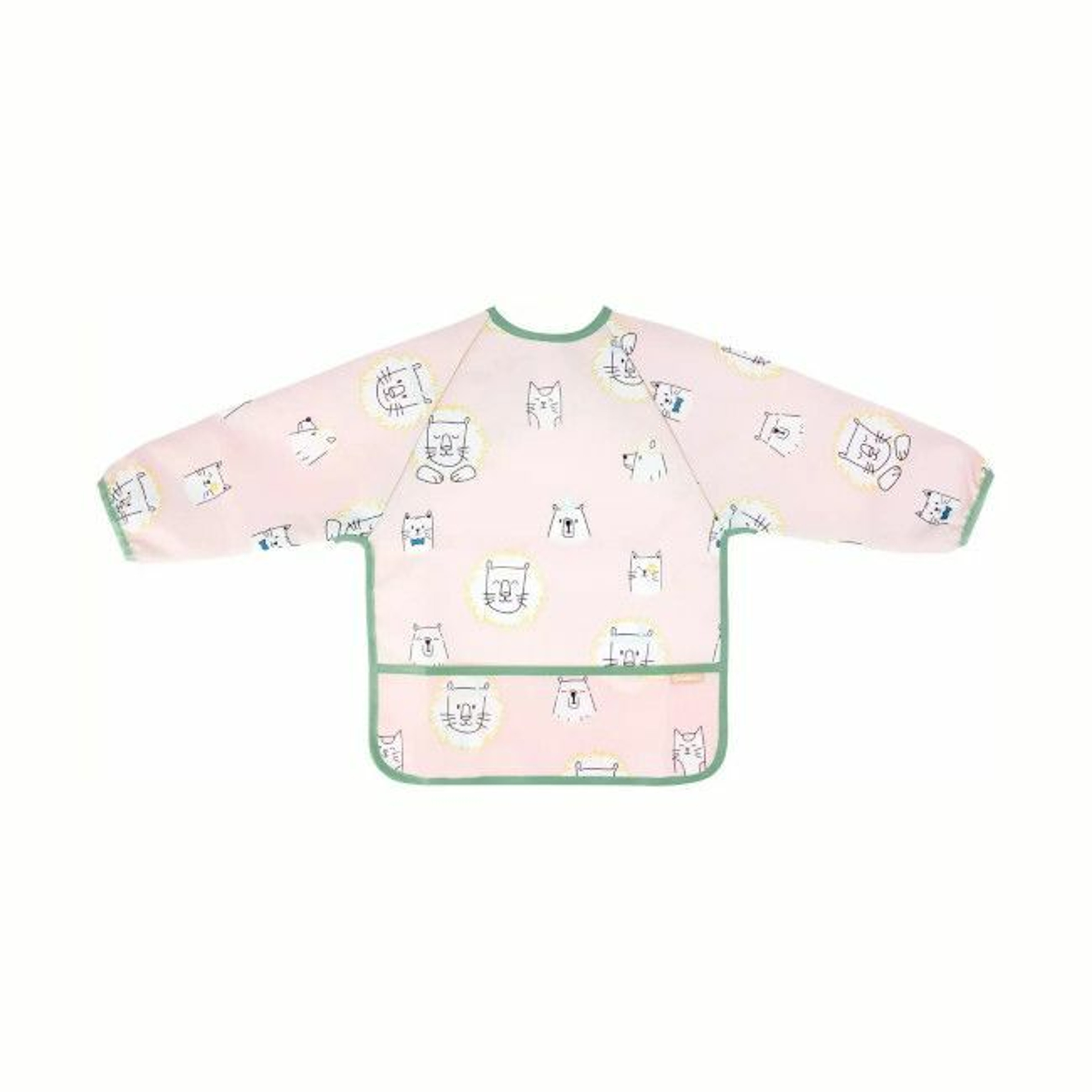 Badabulle Bib with Sleeves Pink B007024