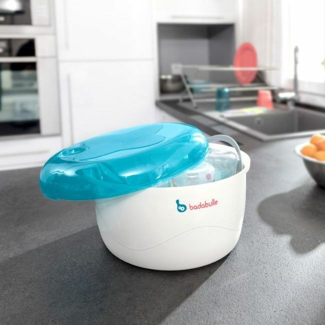 Badabulle Esterilizador de Microondas Azul/Cinza B003204