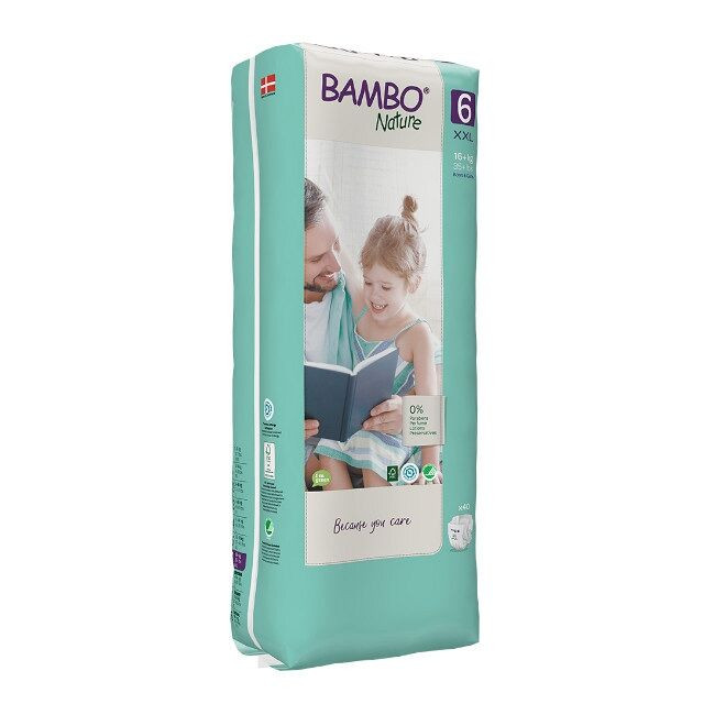 Bambo Nature Nappies Size 6 XXL +16Kg 40 pcs
