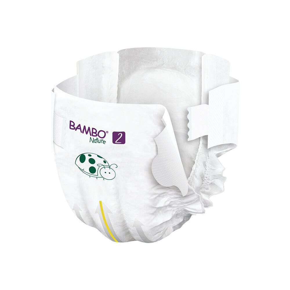 Bambo Nature Nappies Pack Size 2 S 3-6Kg (6x30) 180 pcs