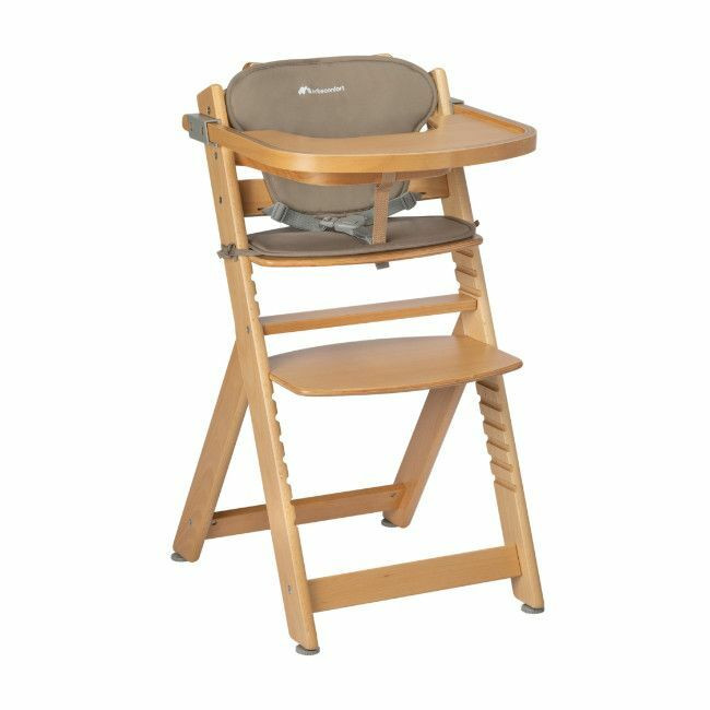 Bébé Confort Cadeira de Papa Timba com Tabuleiro e Almofada Natural Wood