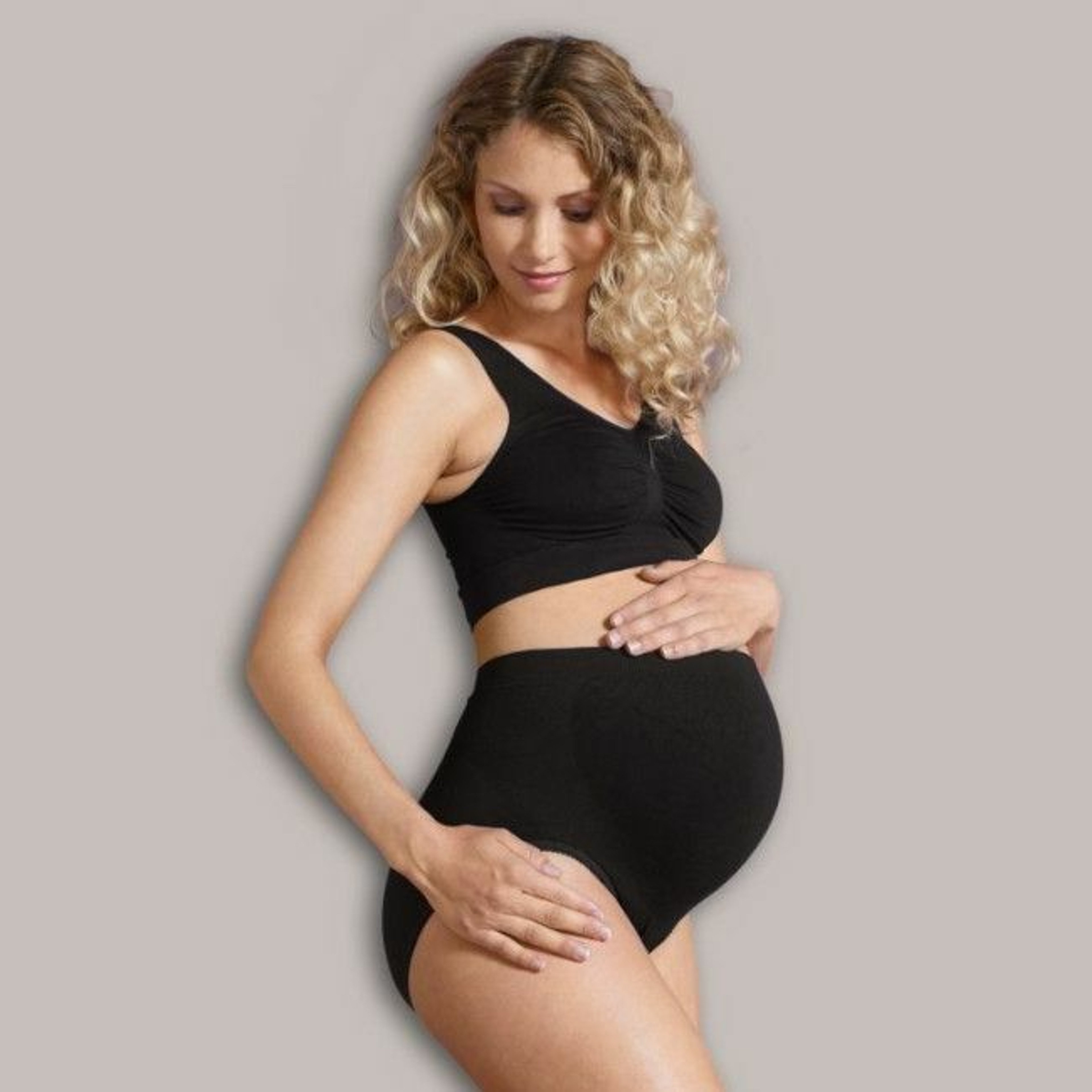 Carriwell Cueca de Suporte para Gravidez Preto L 412