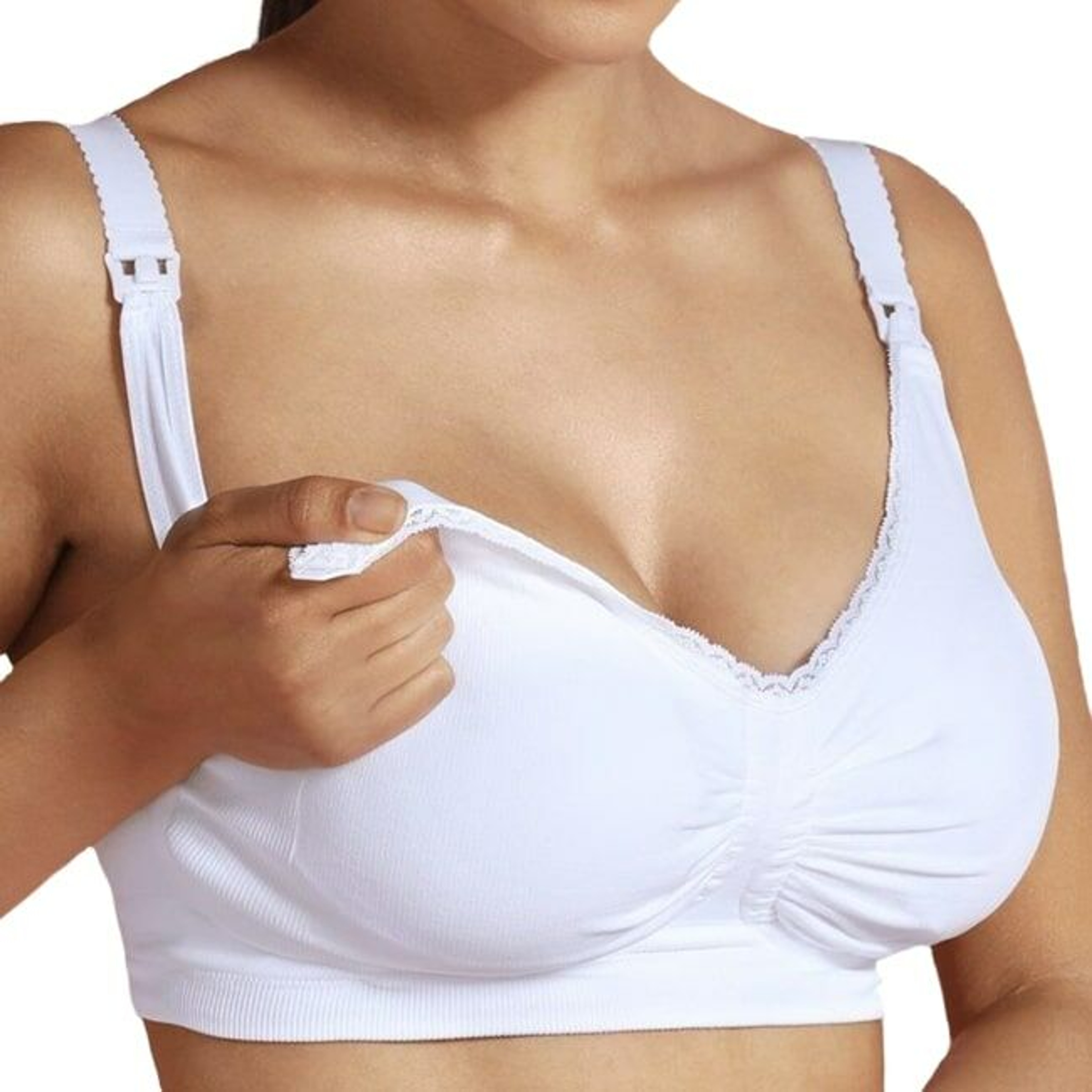 Carriwell Sutiã de Amamentação Almofadado Carri-Gel Branco M 3401