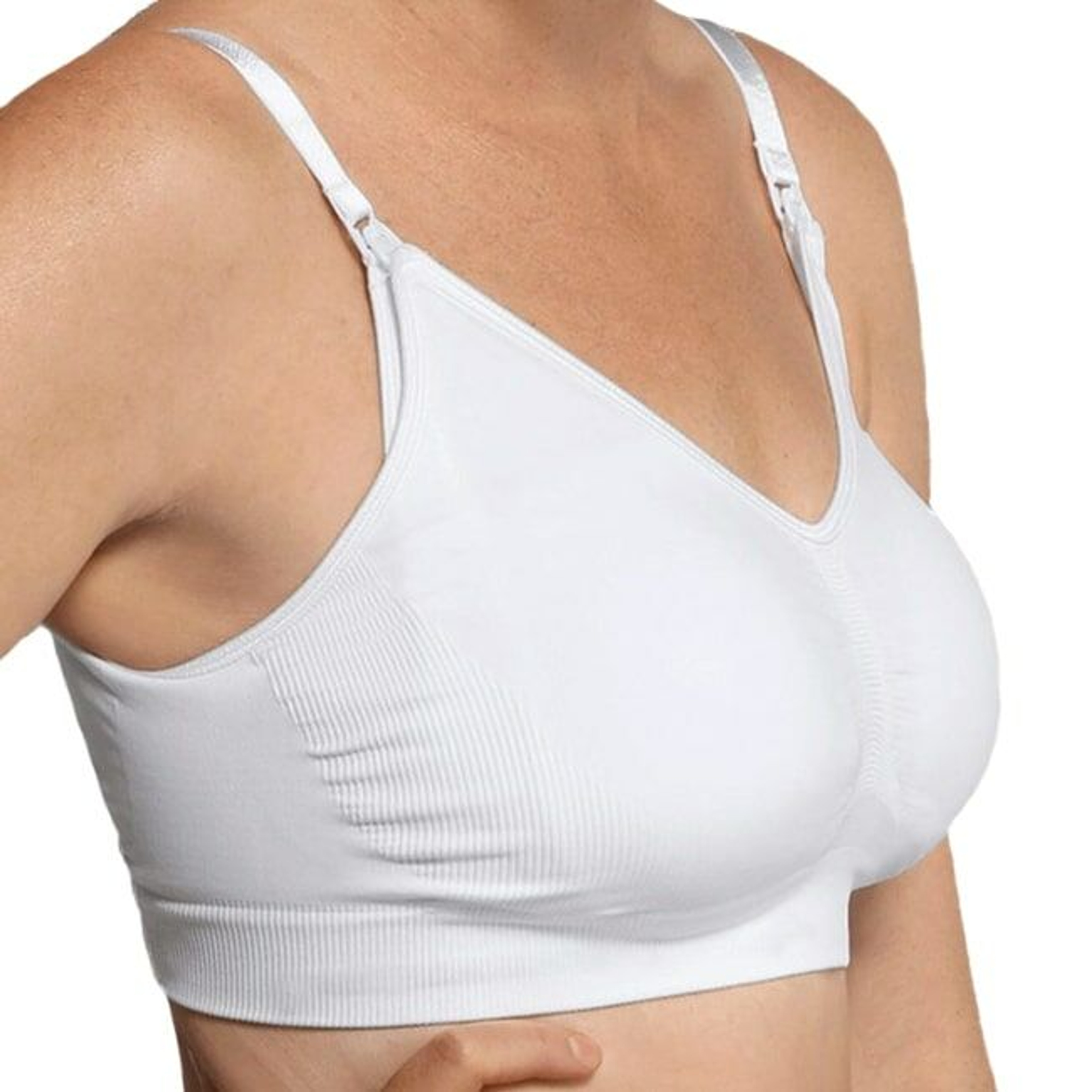 Carriwell Sutiã de Maternidade e Amamentação Original Branco M 3006