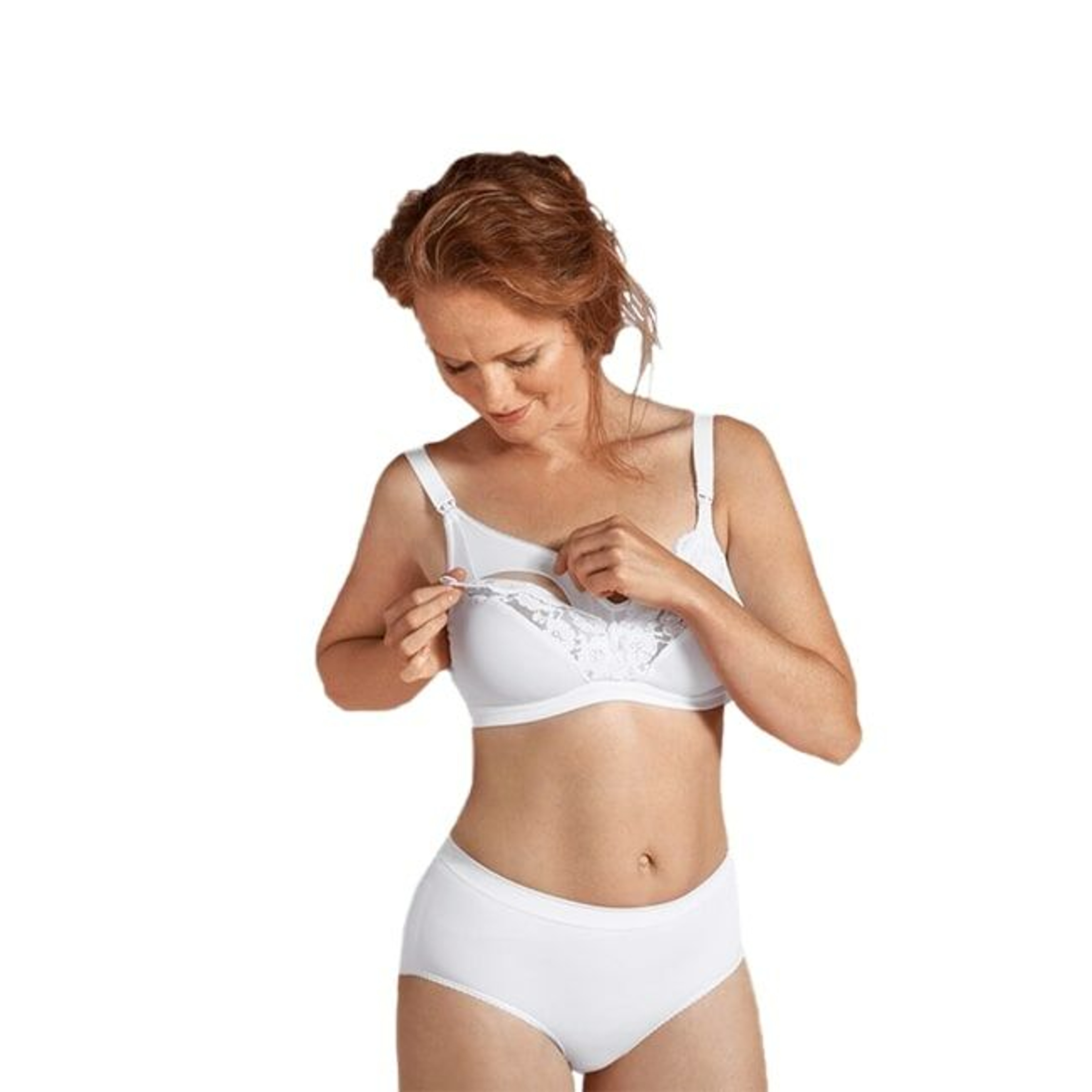 Carriwell Sutiã de Maternidade e Amamentação em Renda Branco I 2005