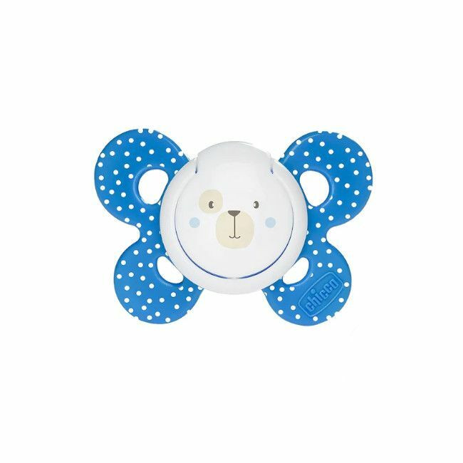 Chicco 2 Chupetas Physio Comfort Cão e Dente de Leão Azul 6-16M