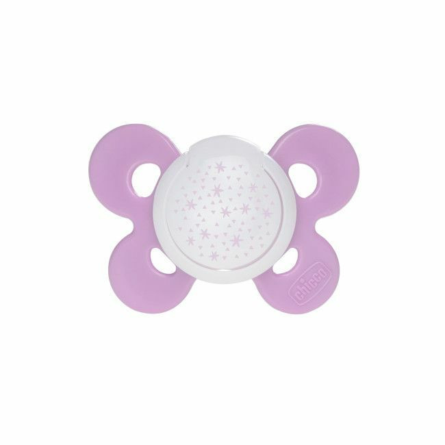 Chicco 2 Chupetas Physio Comfort Lumi Foca e Estrelas Rosa 16-36M