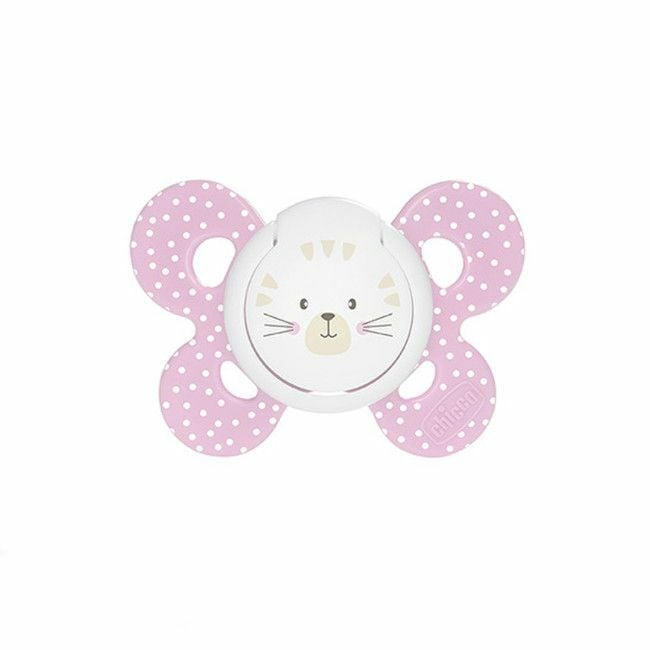 Chicco 2 Chupetas Physio Comfort Tigre e Dente de Leão Rosa 6-16M