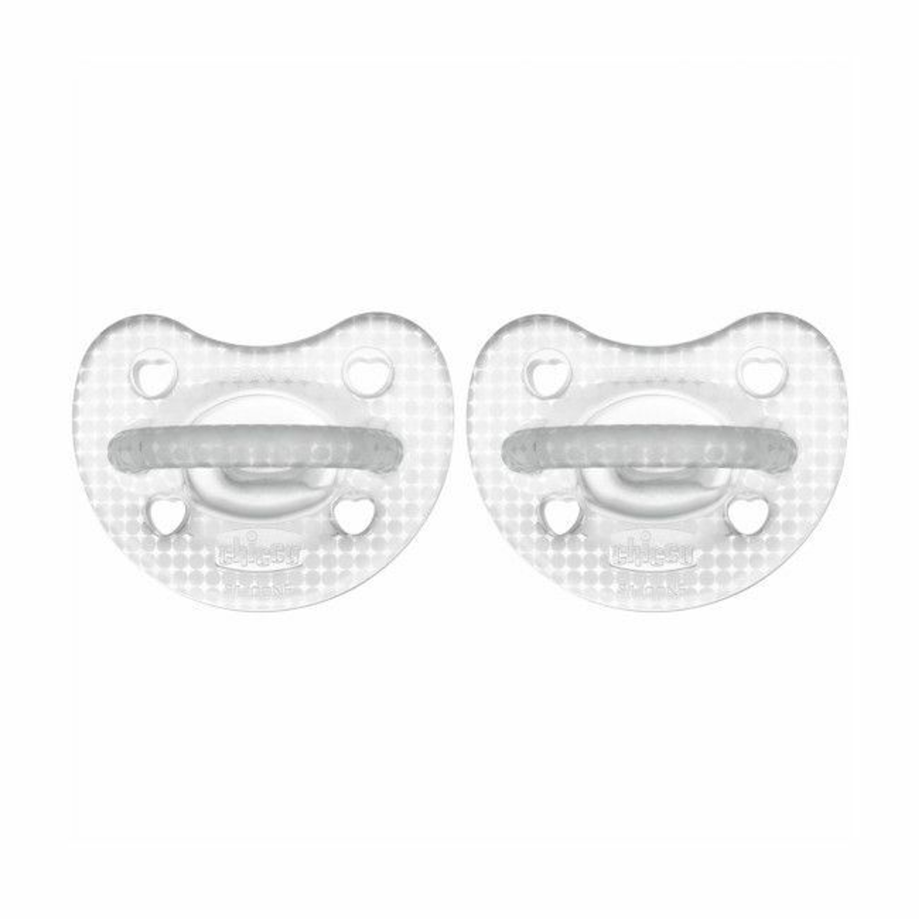Chicco 2 PhysioForma Soft Crystal Silicone Soothers Transparent 2-6M