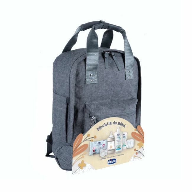 Chicco Mum Backpack + Baby Care Kit Grey