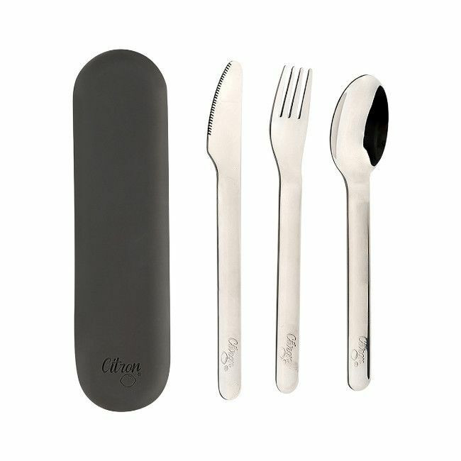 Citron Cutlery Set with Case Black 4407381