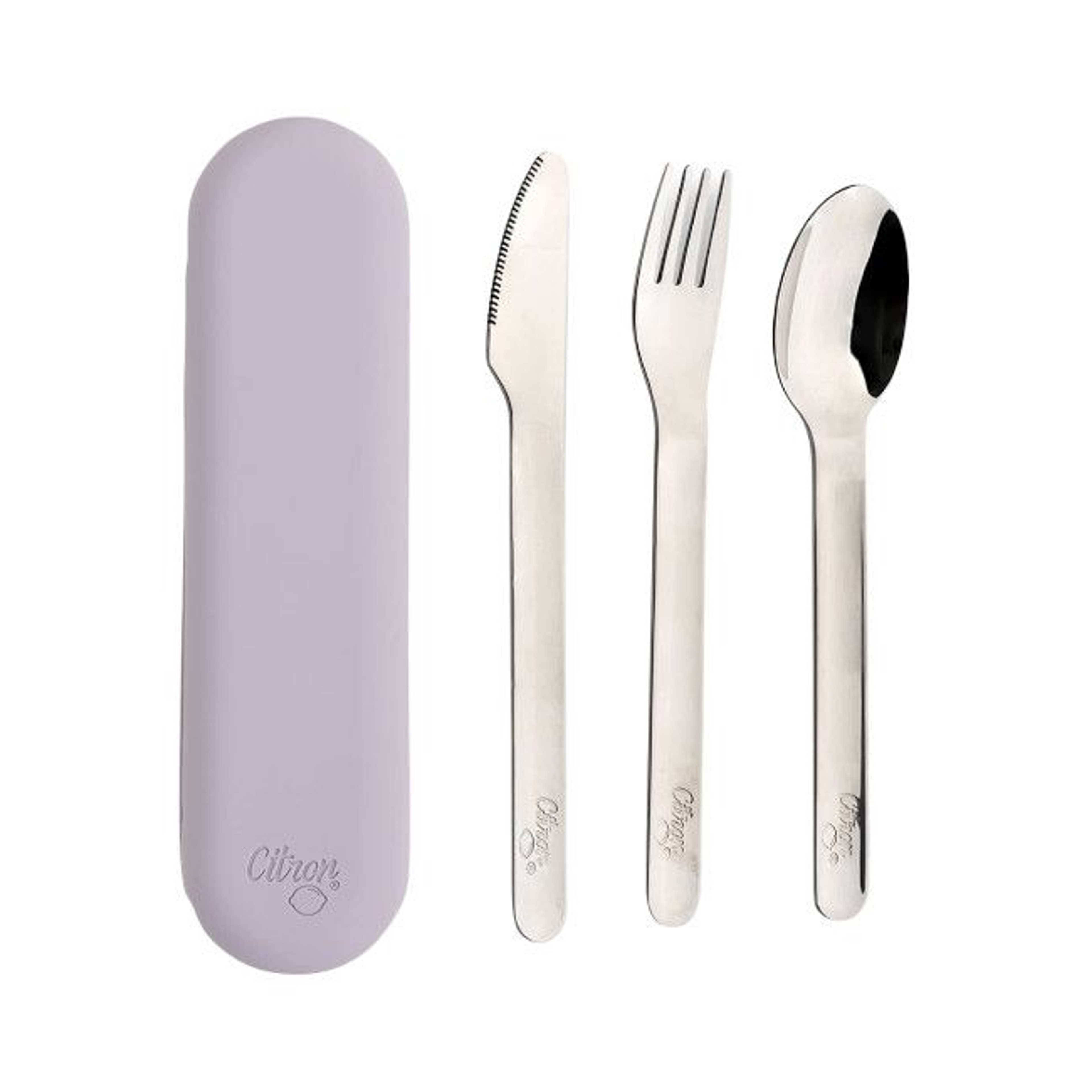 Citron Cutlery Set with Case Purple 4407383