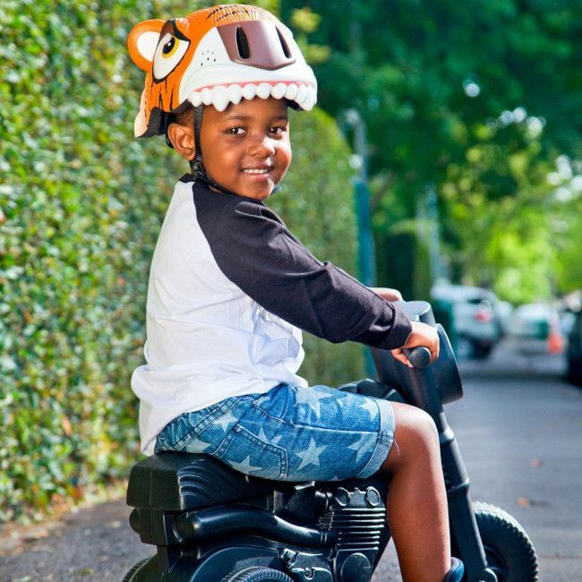 Crazy Safety Capacete de Criança 49-55cm Tigre Laranja 100101-01-01