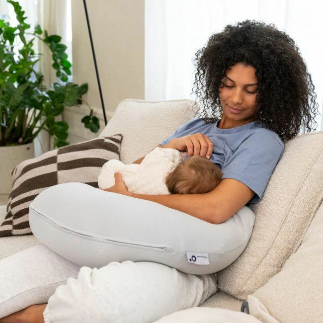 Doomoo Almofada de Amamentação 2 em 1 Twisty Pearls Grey 5TIO03