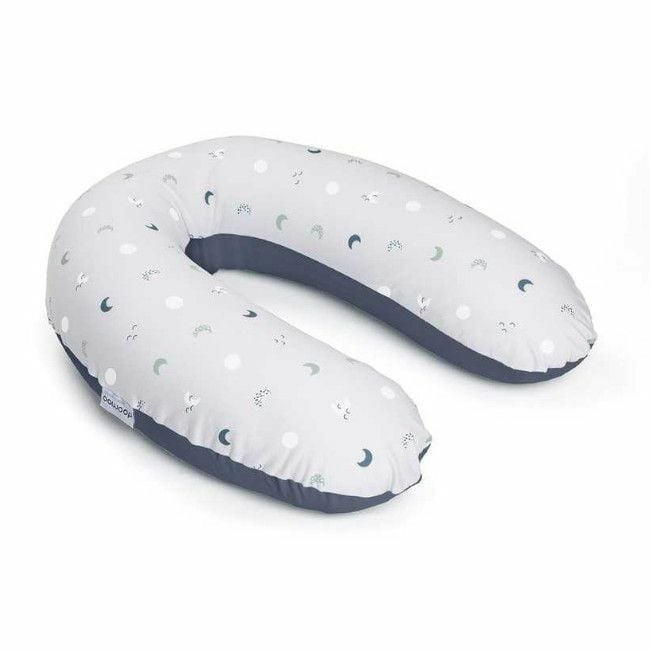Doomoo Buddy Nursing Pillow Moon Blue Grey 5B62