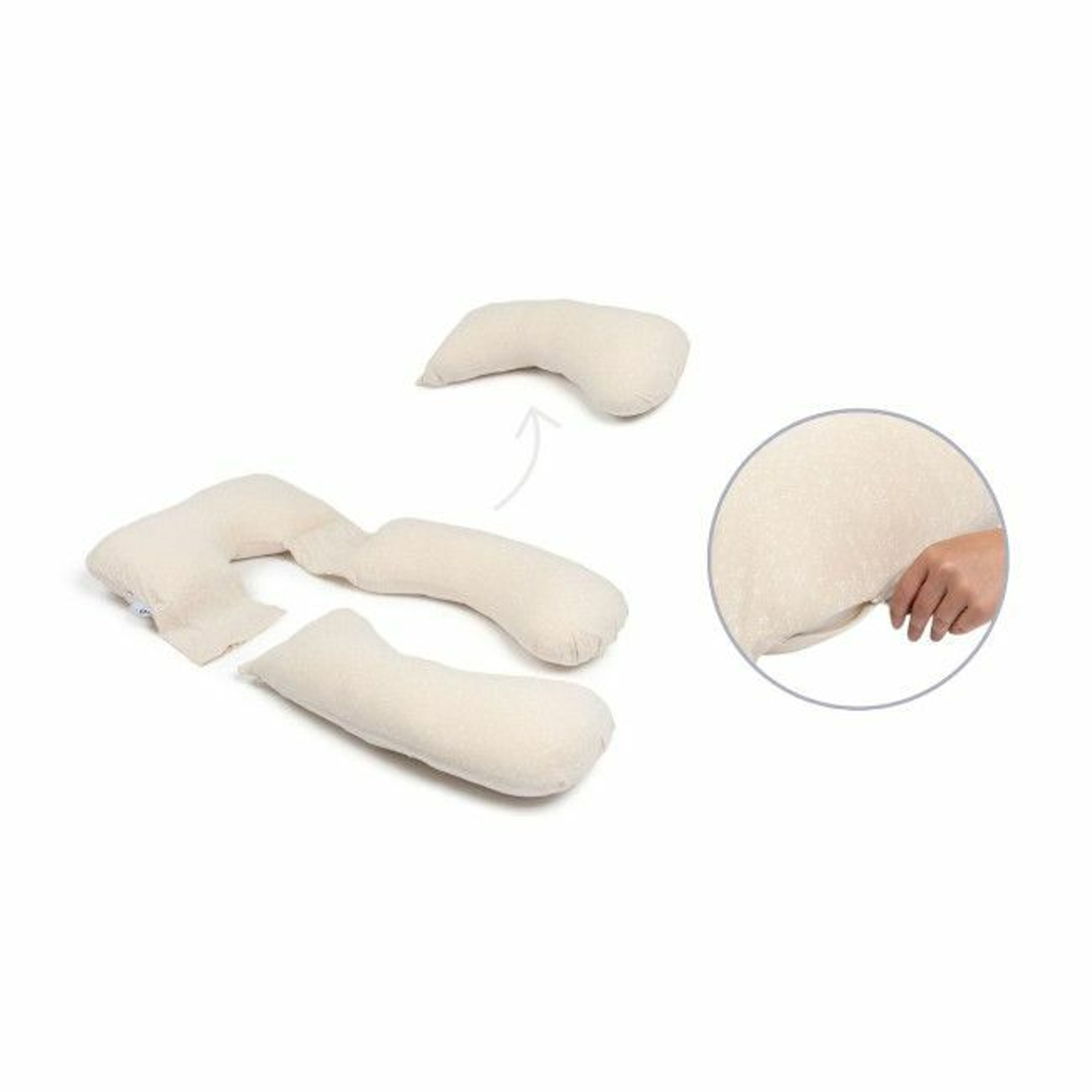 Doomoo Almofada de Amamentação Maxxy XXL Flowers Sand 5XXL02