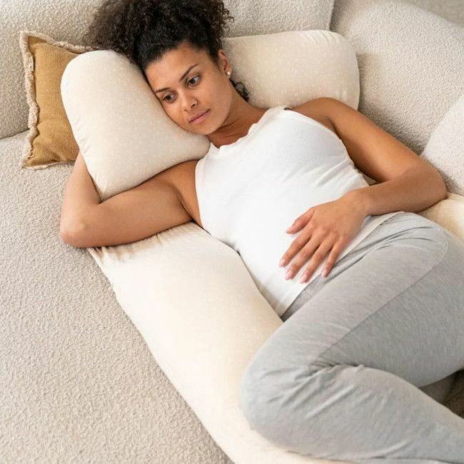 Doomoo Almofada de Amamentação Maxxy XXL Flowers Sand 5XXL02