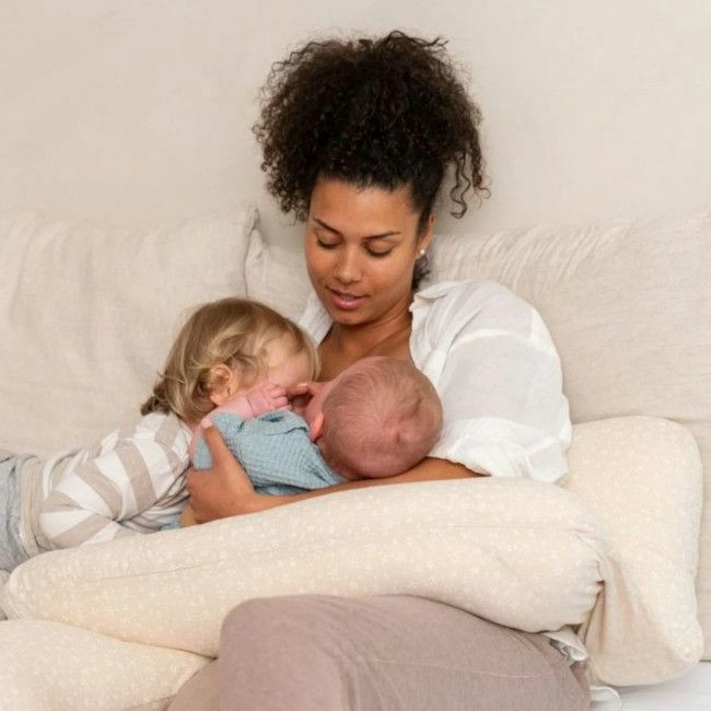 Doomoo Almofada de Amamentação Maxxy XXL Flowers Sand 5XXL02