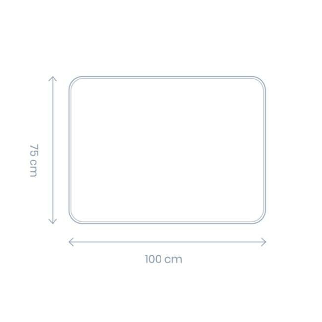Doomoo Manta Dream em Algodão Orgânico Flower Yellow 75x100 5DS34