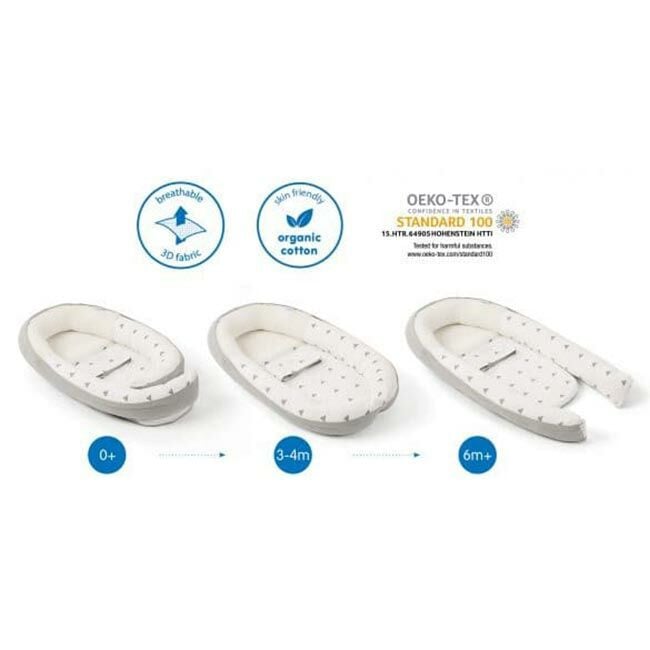 Doomoo Ninho para Bebé Cocoon Moon Blue Grey 5CO10