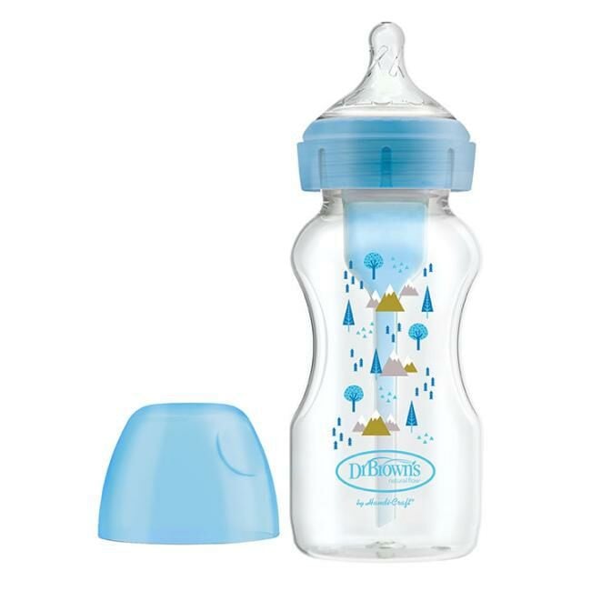 Dr. Brown's Biberão Options+ Gargalo Largo 270ml Azul Bosque 204899.7