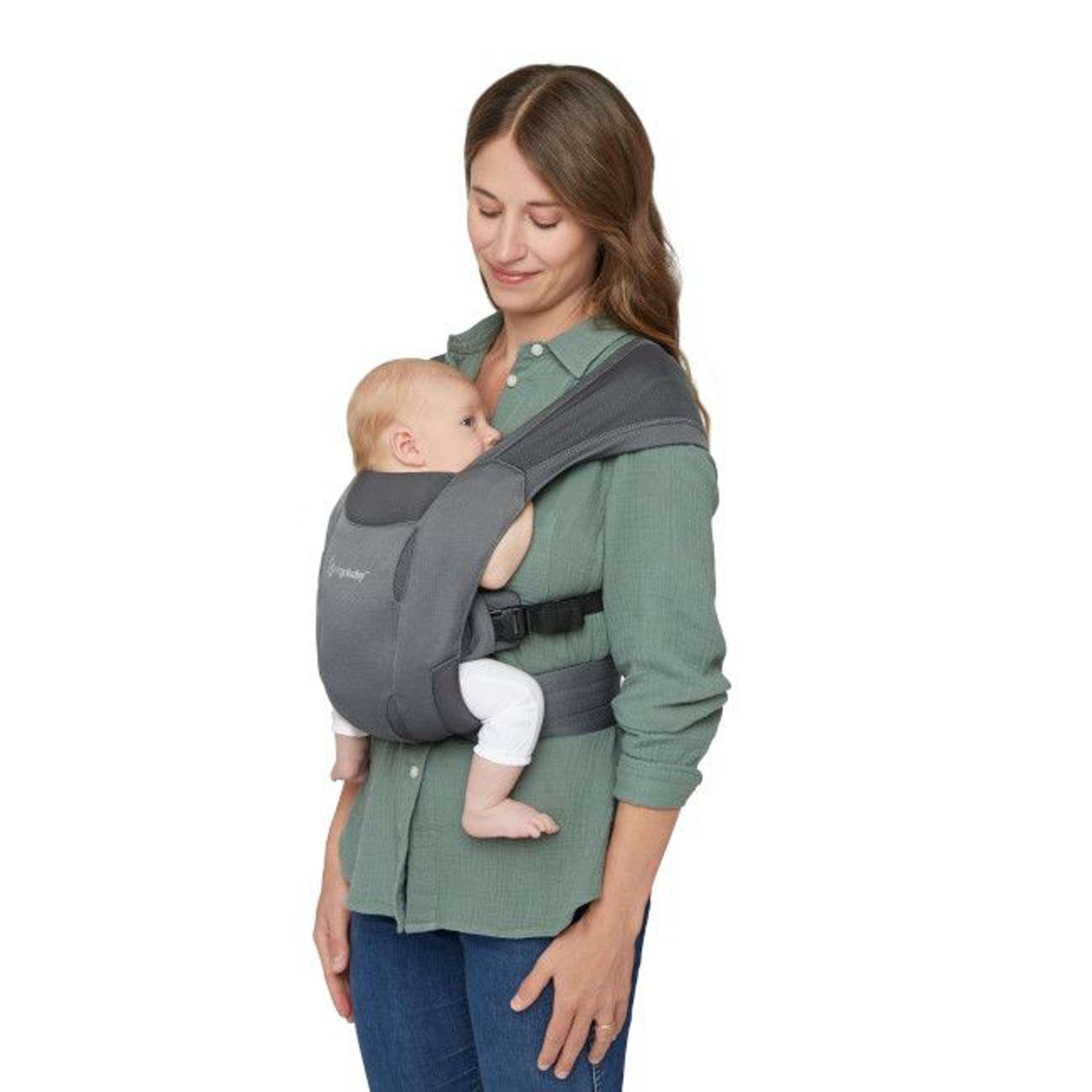 Ergobaby Embrace Soft Air Mesh Baby Carrier Washed Black EBCEMASAMBLK