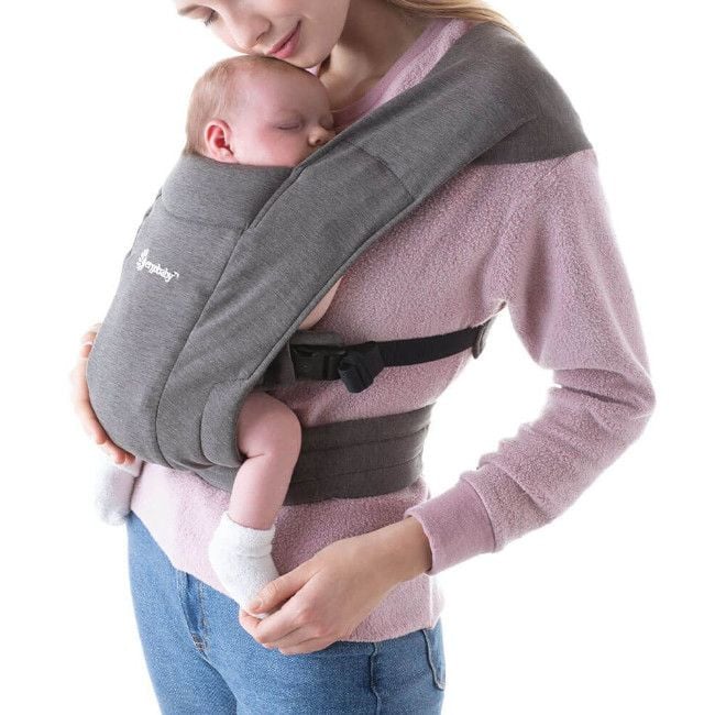 Ergobaby Embrace Soft Knit Baby Carrier Grey EBCEMAGRY