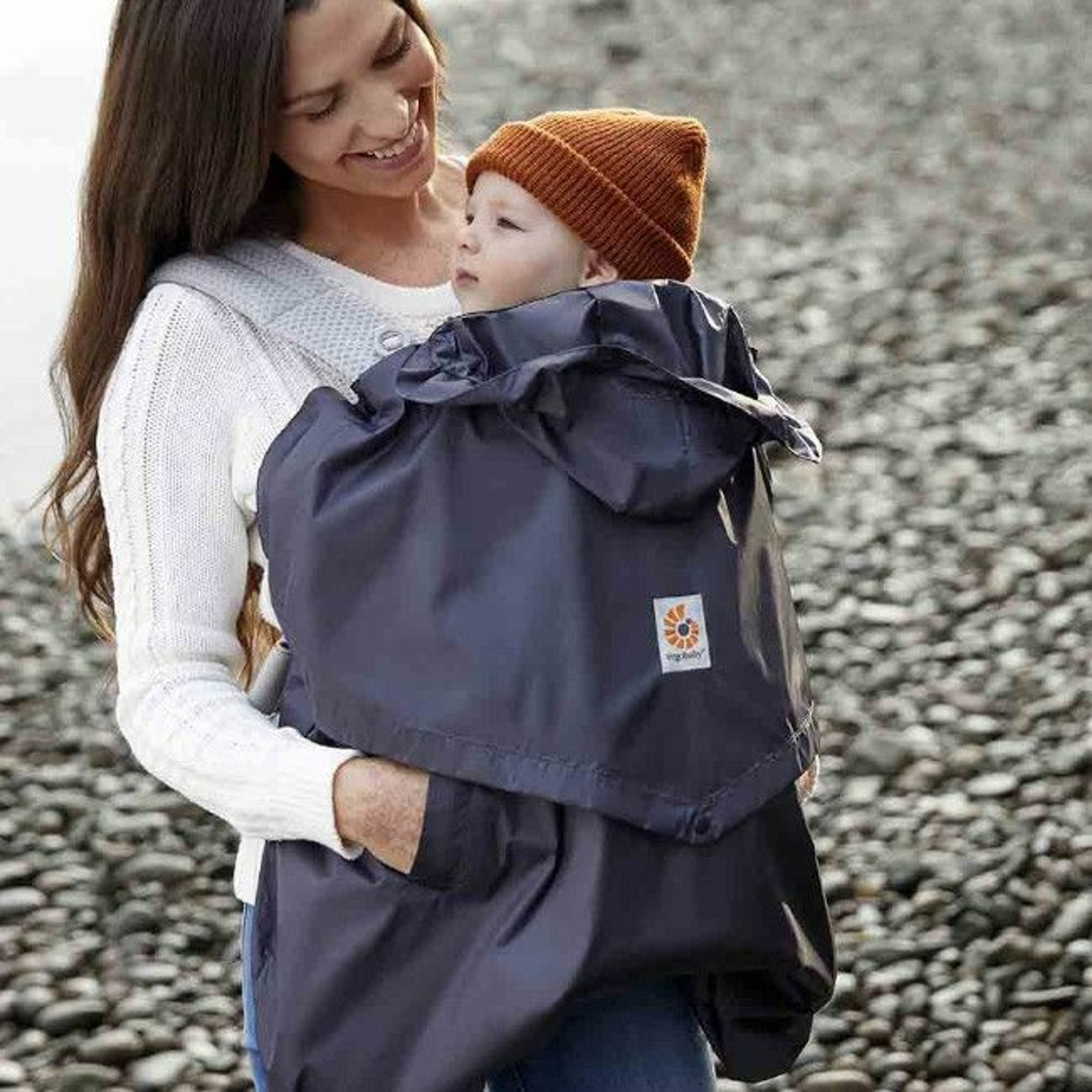 Ergobaby Proteção de Chuva para Porta-Bebé Charcoal EBWCRWCHAR