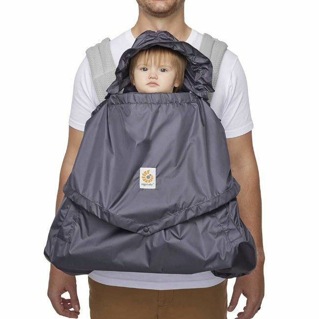Ergobaby Proteção de Chuva para Porta-Bebé Charcoal EBWCRWCHAR