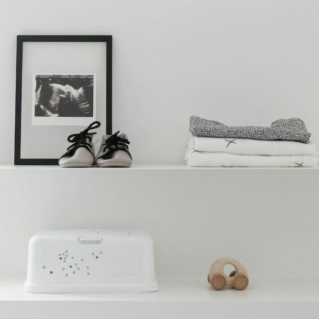 FunkyBox Caixa Toalhetes Branco Estrelinhas FB36