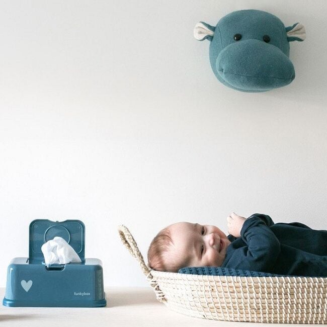 FunkyBox Caixa Toalhetes Coração Azul FB38