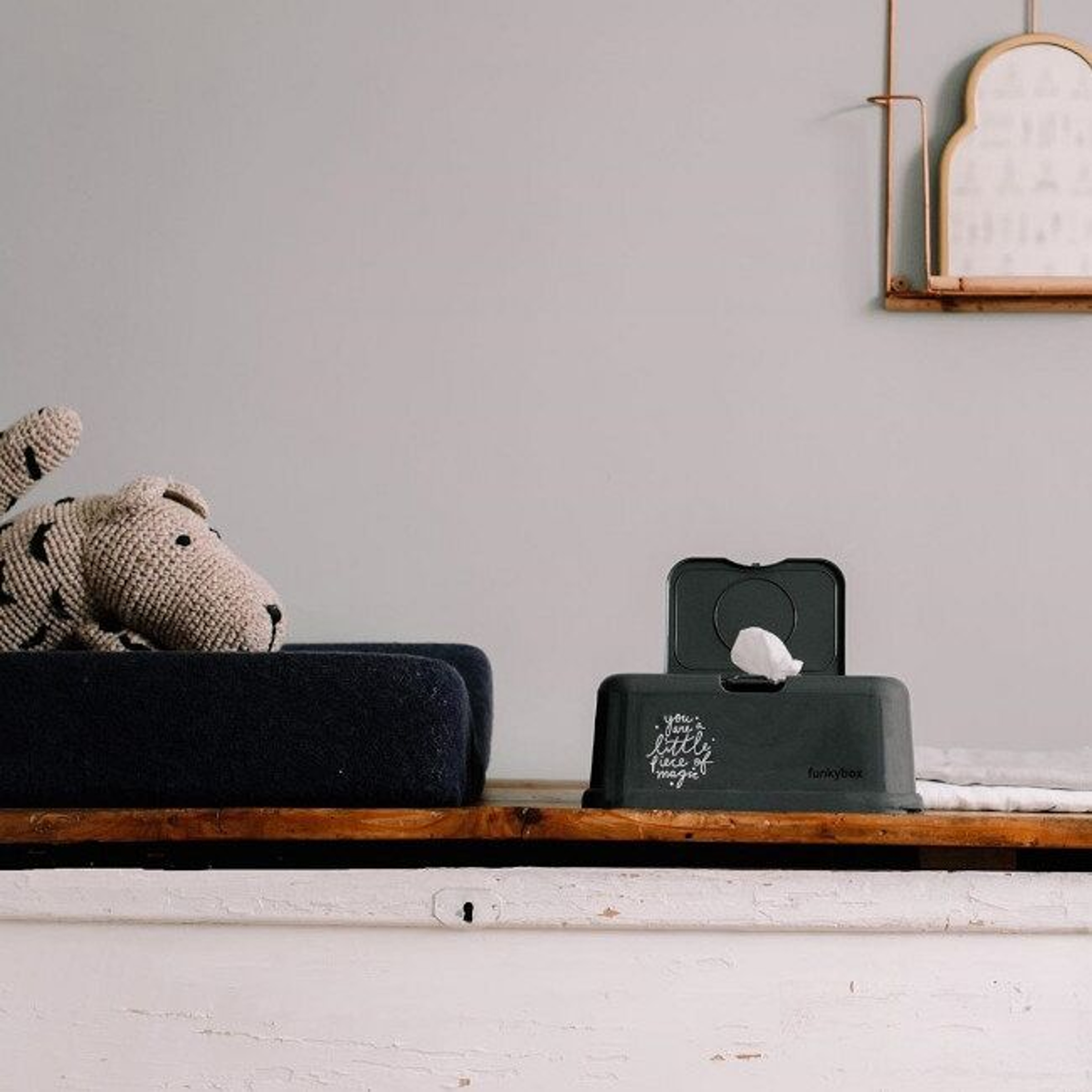 FunkyBox Caixa Toalhetes Magic Cinzento Escuro FB47