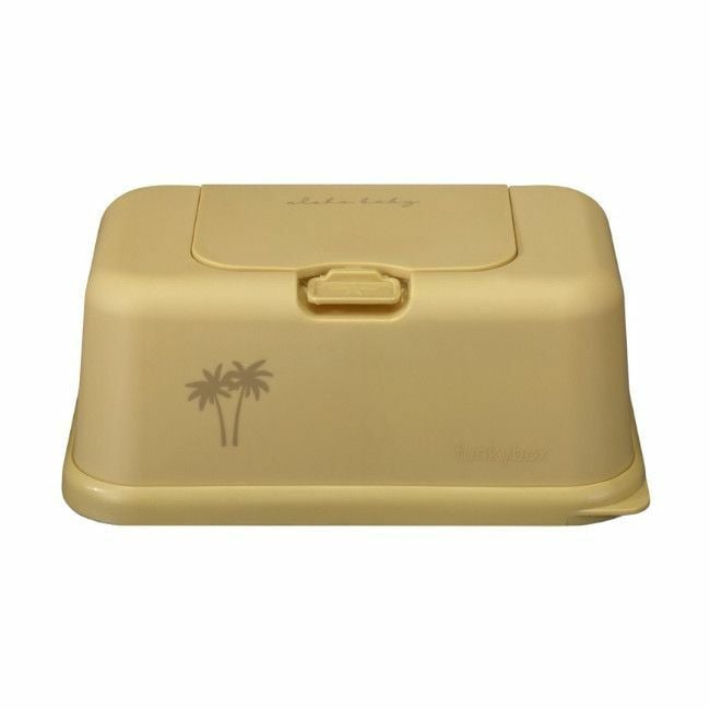 FunkyBox Wipes Box Mustard Palm FB54