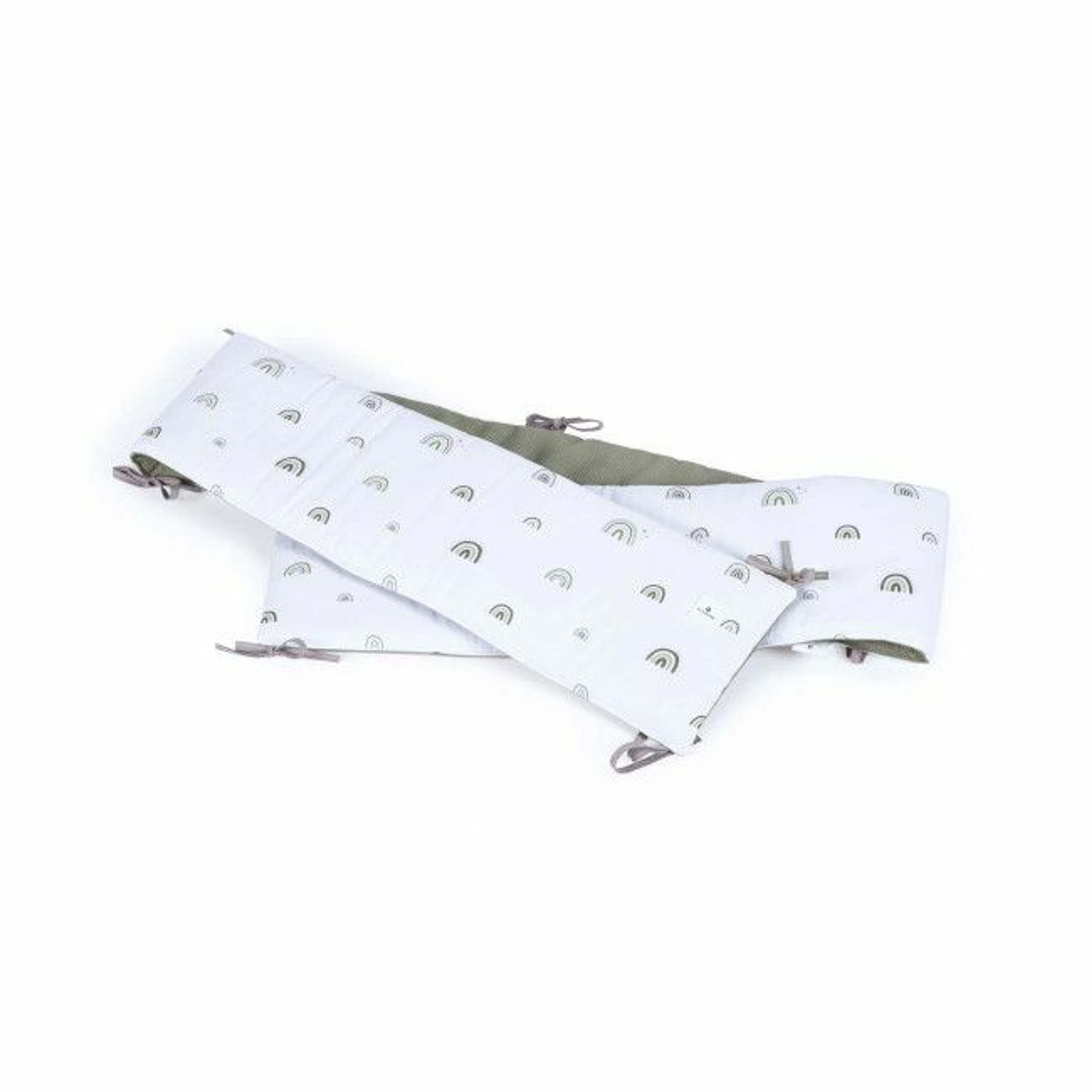 Alondra Berço 4 em 1 CREA TRE Branco + Têxtil Completo Espuma do Mar K43-TX127