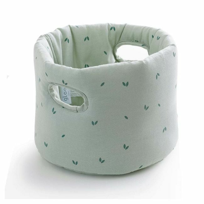 Gloop Baby Fabric Basket Organic Green GOCB036