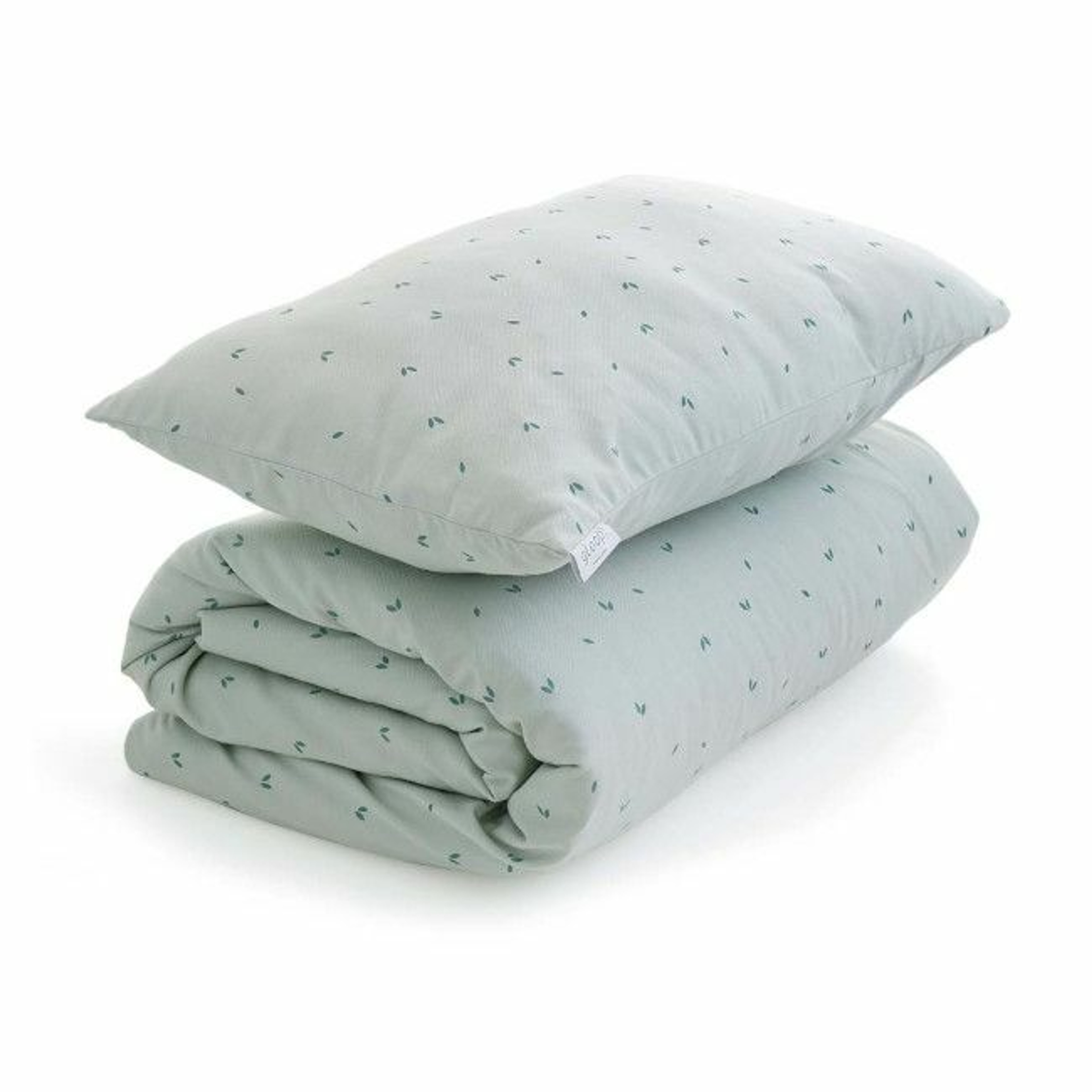 Gloop Duvet with Filling + Pillowcase 100x140 Organic Green GOEDE036