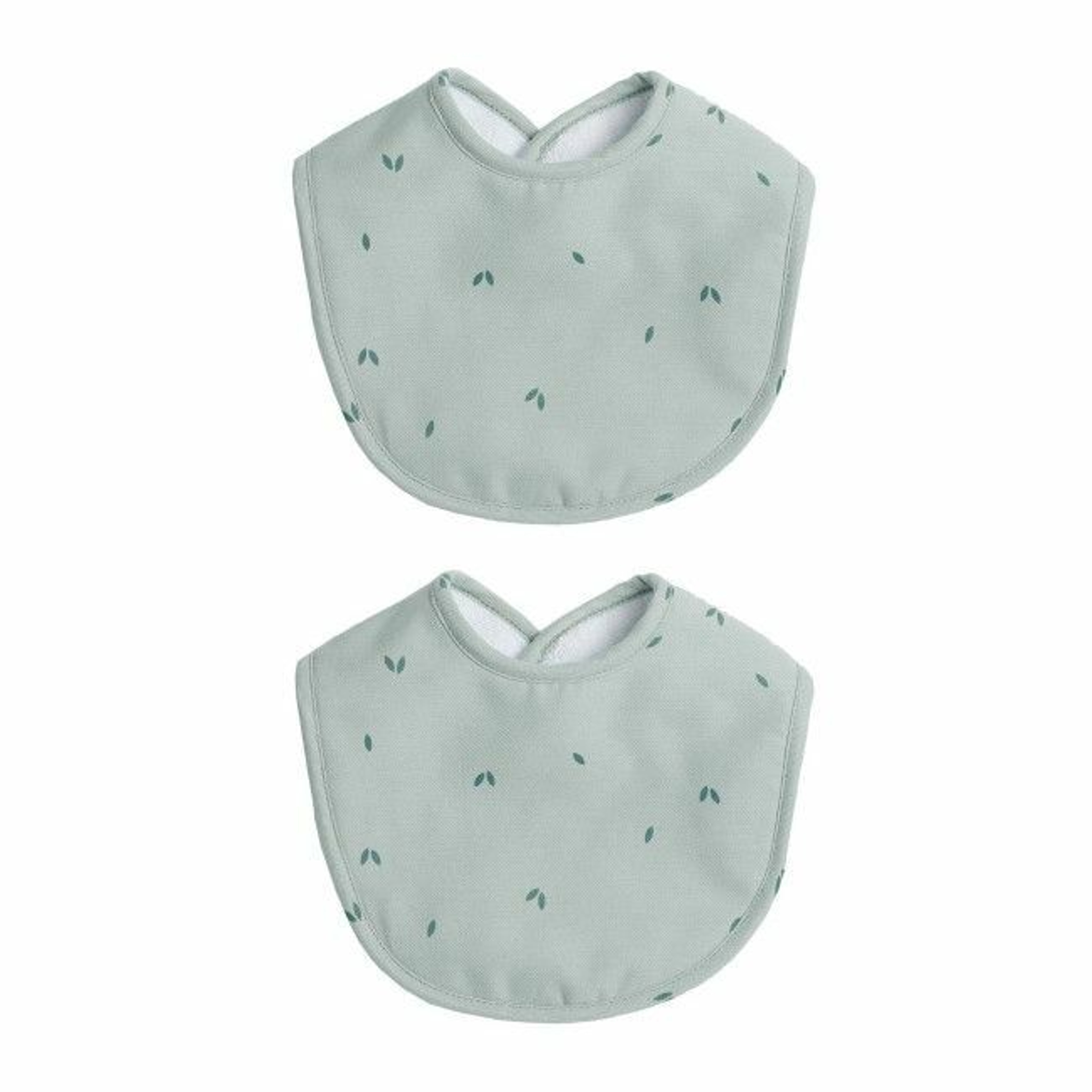 Gloop Pack of 2 Bibs Organic Green GOPB036