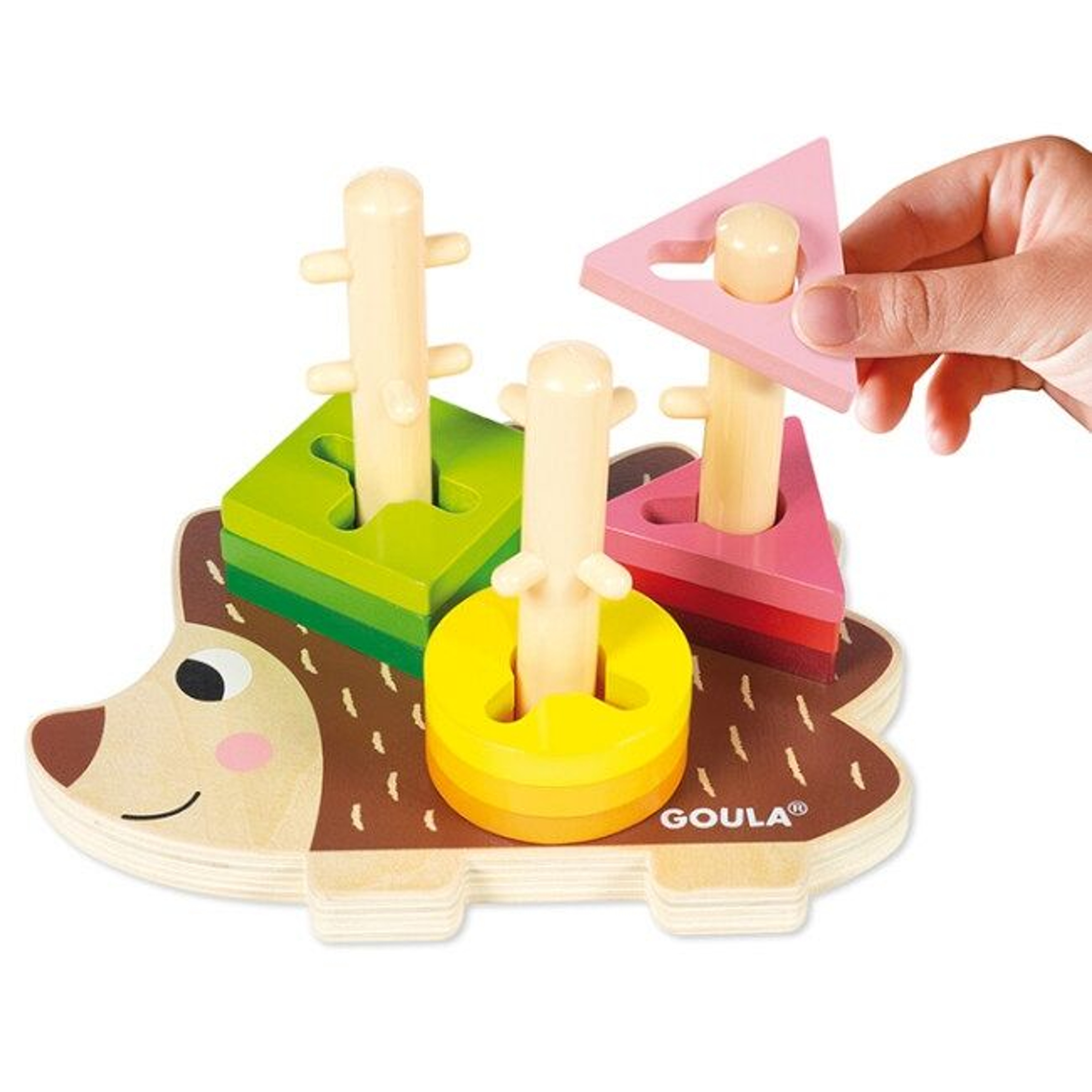 Goula Ouriço de Empilhar com Figuras Geométricas +24M 53158